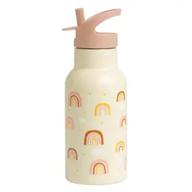 A Little Lovely Company RVS drinkfles - Regenbogen