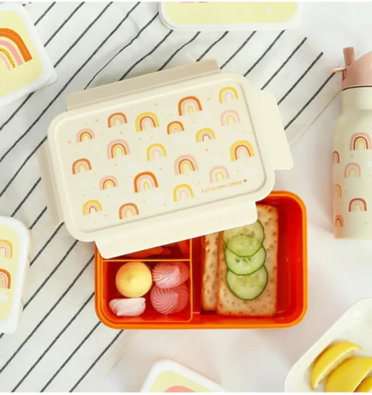 A Little Lovely Company Bento lunchbox - Regenbogen