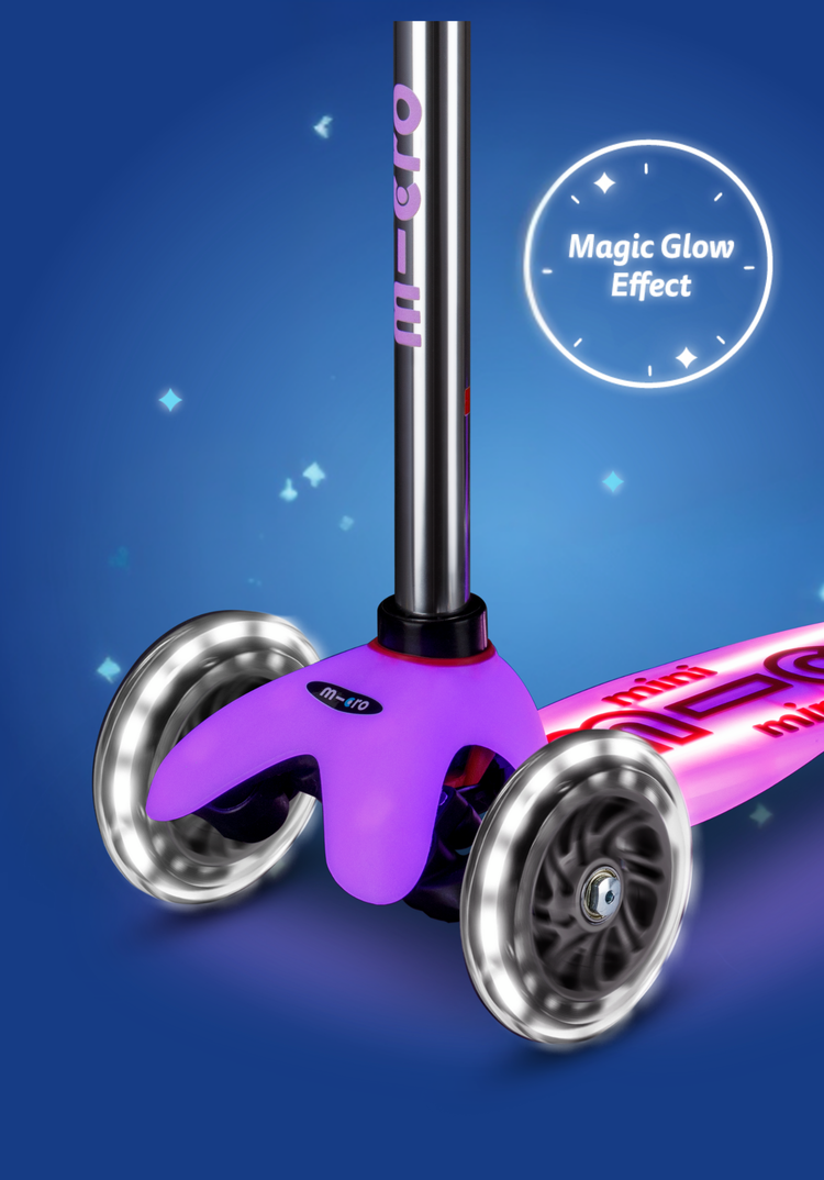 Micro step Mini micro step deluxe - Glow LED Frosty roze