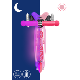 Micro step Mini micro step deluxe - Glow LED Frosty roze