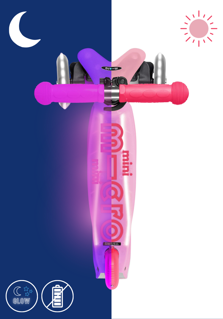 Micro step Mini micro step deluxe - Glow LED Frosty roze