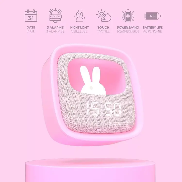 MOB Billy Clock & Light - Marshmallow