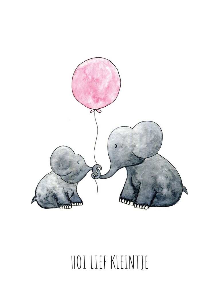 Juulz Kaart - Hoi Lief Kleintje (meisje)