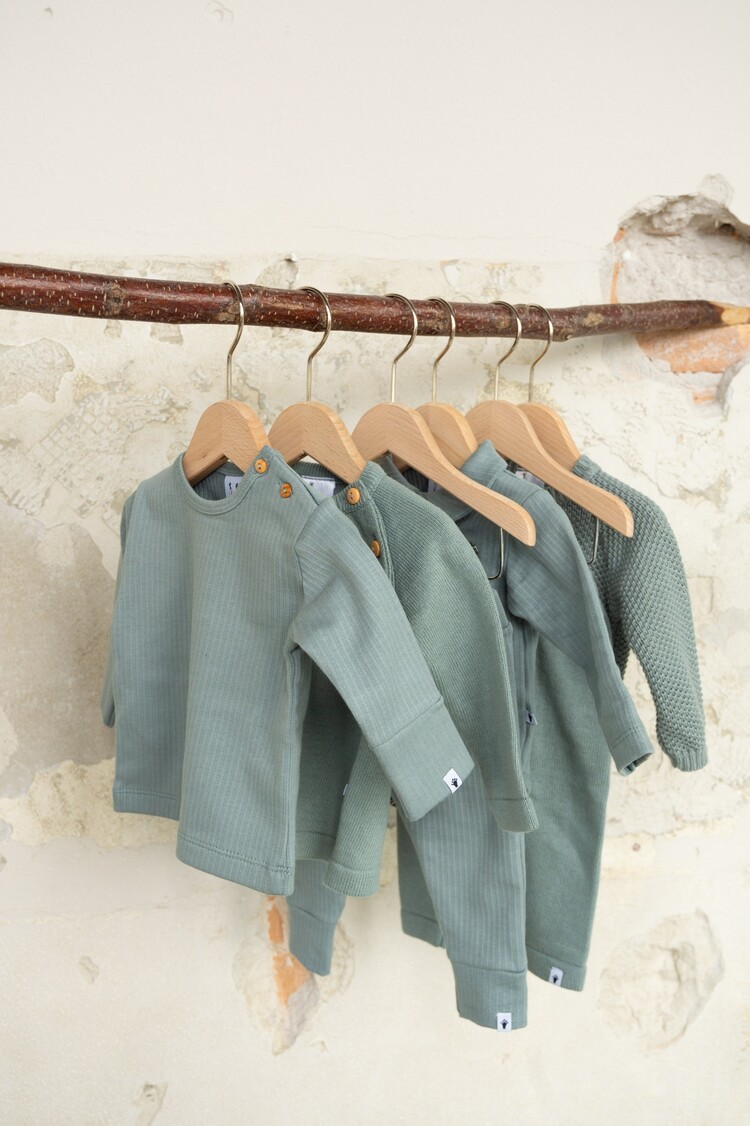 Klein baby Trousers rib - Stone green