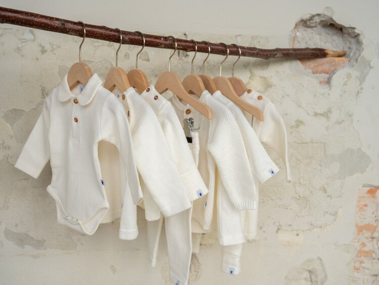 Klein baby Trousers rib - Natural white