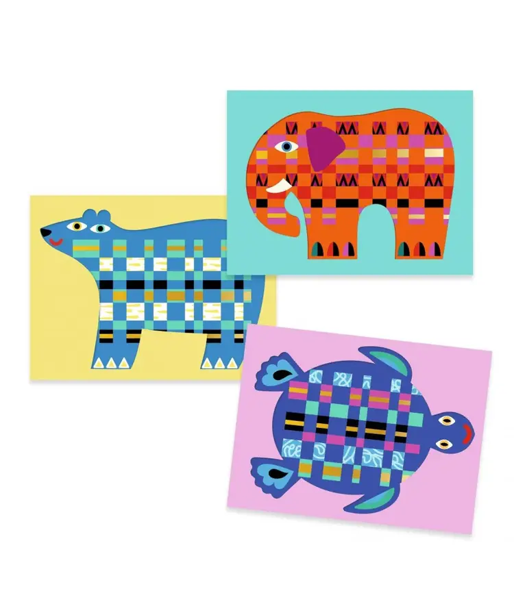 Djeco Creatief met papier - Voor, achter, voor