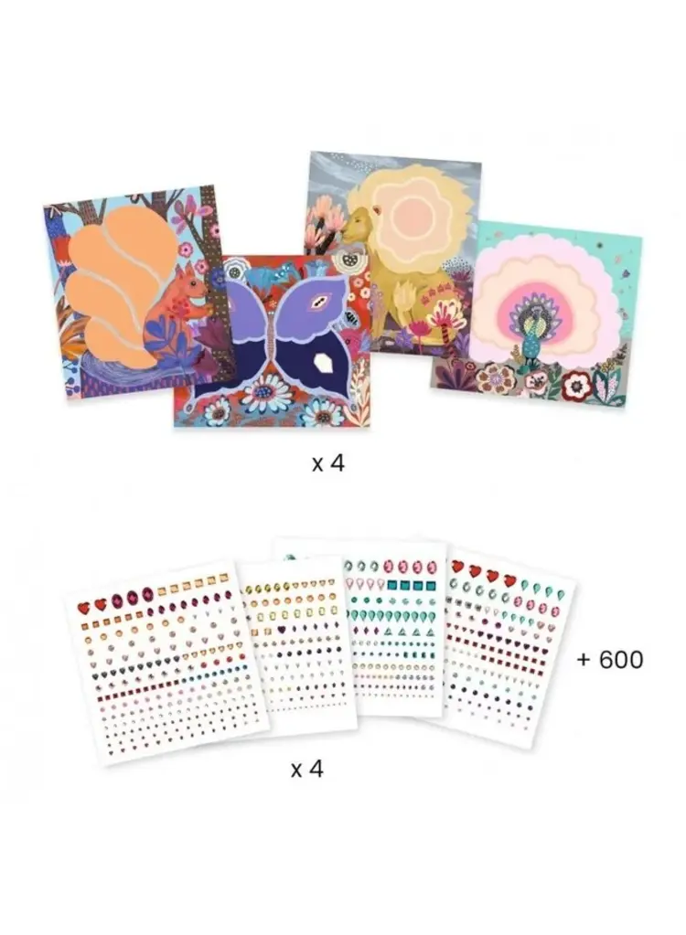 Djeco Artistic strass - Wild beauty