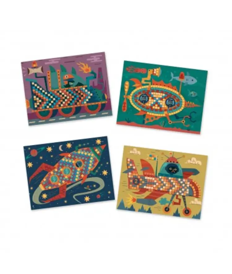 Djeco Mozaiek - Kunst op nummer topracers