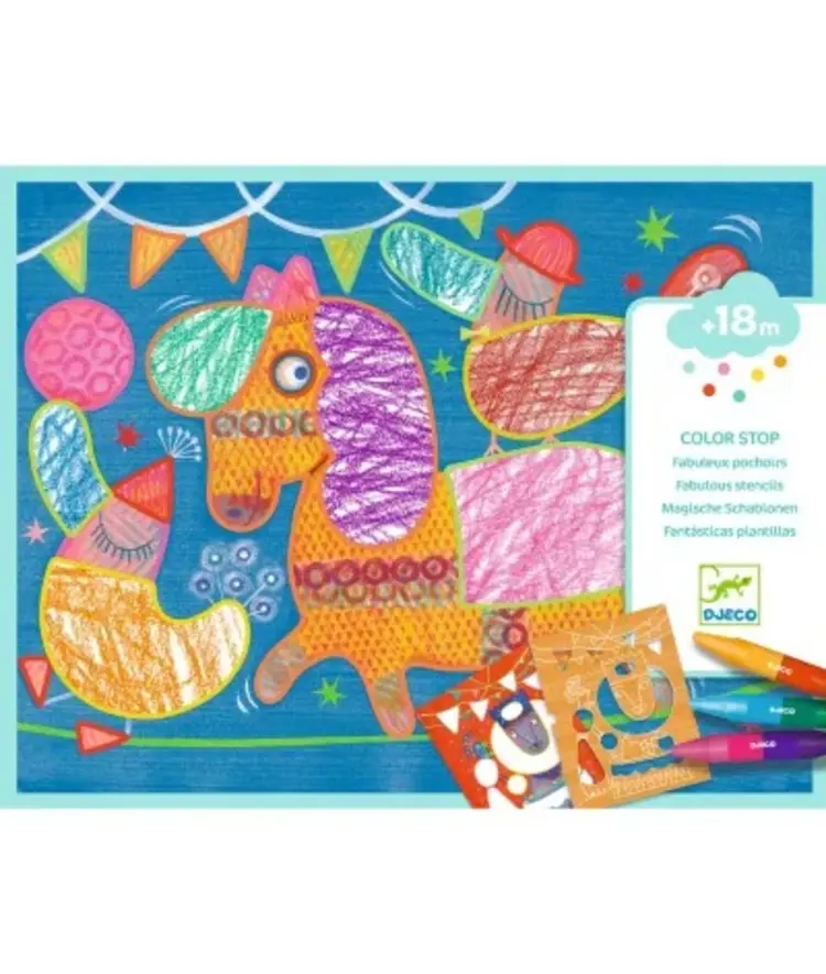 Djeco Color stop - Magische sjablonen