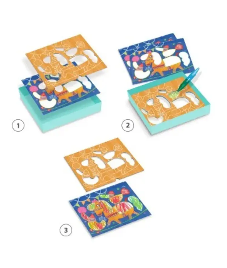 Djeco Color stop - Magische sjablonen