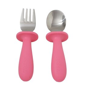 Tress happy tableware The spoon & fork - bubbly pink