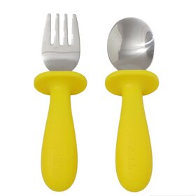 Tress happy tableware The spoon & fork - smile yellow