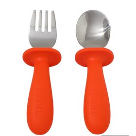 Tress happy tableware The spoon & fork - happy orange