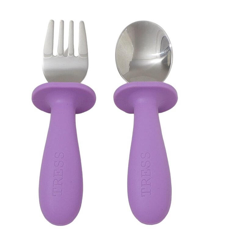 Tress happy tableware The spoon & fork - lovely lilac