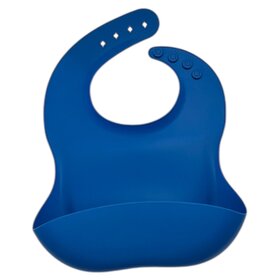 Tress happy tableware The bib - cool blue