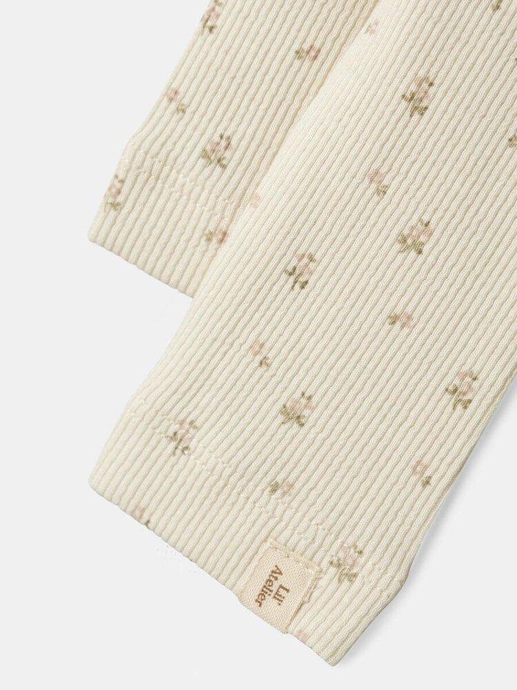 Lil'Atelier Baby gago slim legging - Turtledove flower