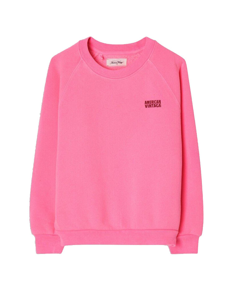 American Vintage Izubird  sweat - Rose fluo