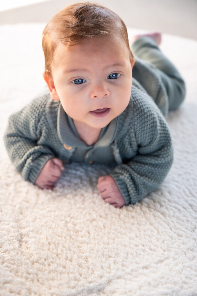 Klein baby Cardigan - Stone green