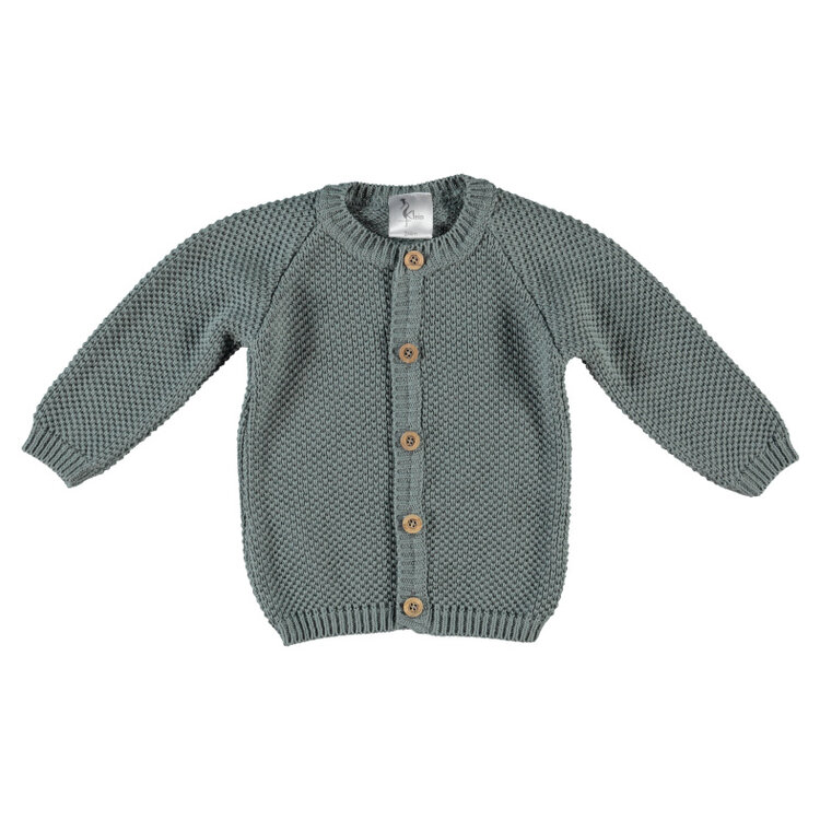Klein baby Cardigan - Stone green
