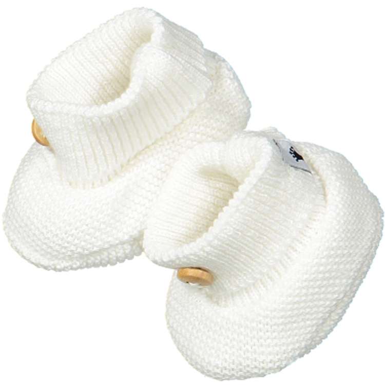 Klein baby Booties (one size) - Natural white