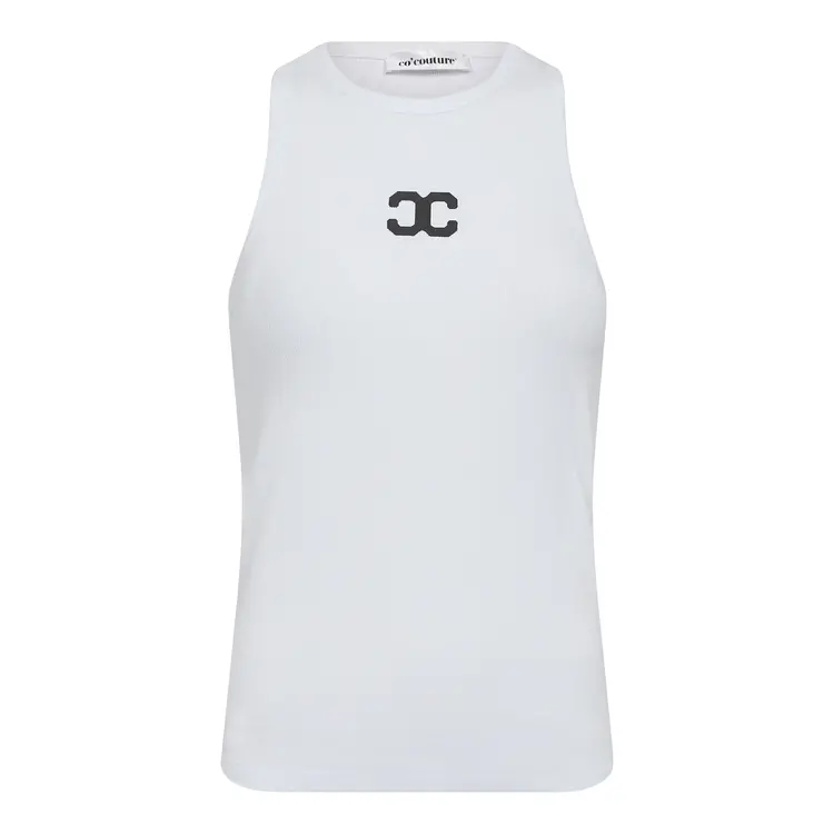 Co'Couture Sahara CC Tank Top - White