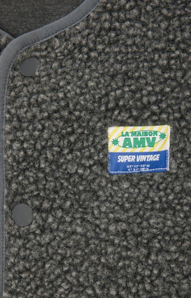 American Vintage Khok Veste Ample SM - Anthracite