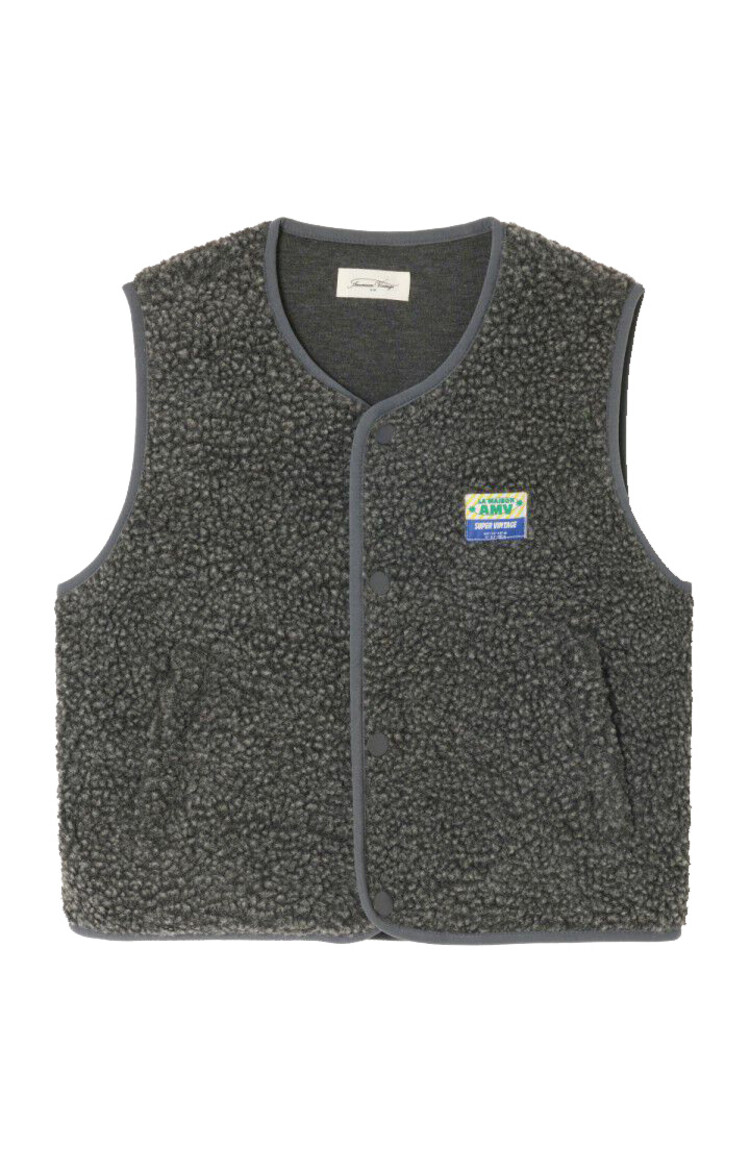 American Vintage Khok Veste Ample SM - Anthracite