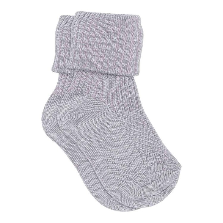 MP Denmark Cotton rib baby socks - 1022 - Lavender Sky