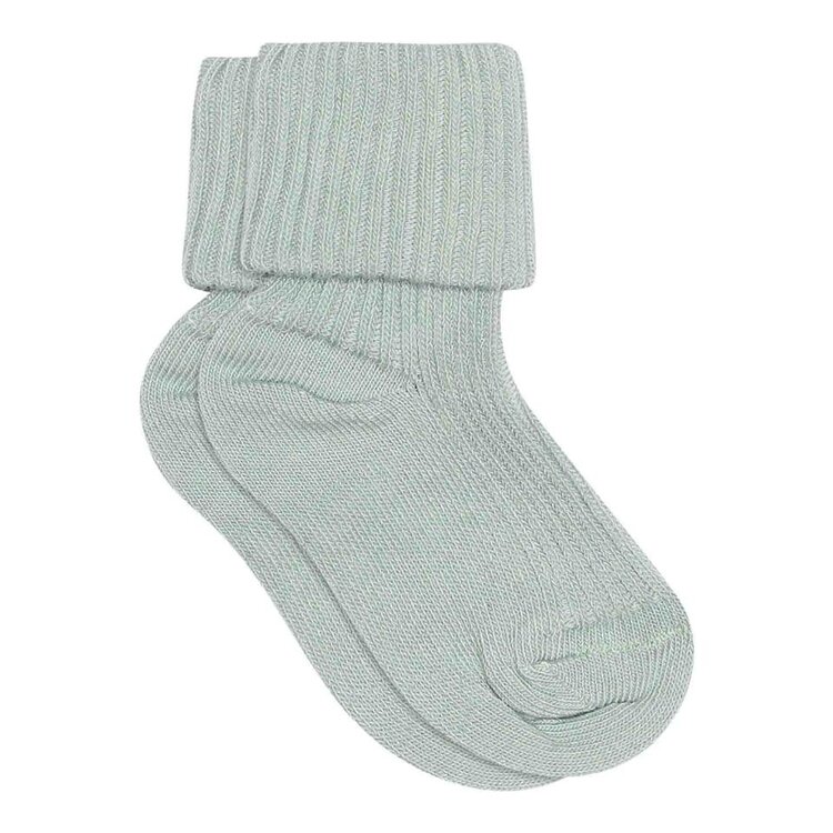 MP Denmark Cotton rib baby socks - 4082 - Gray Mist