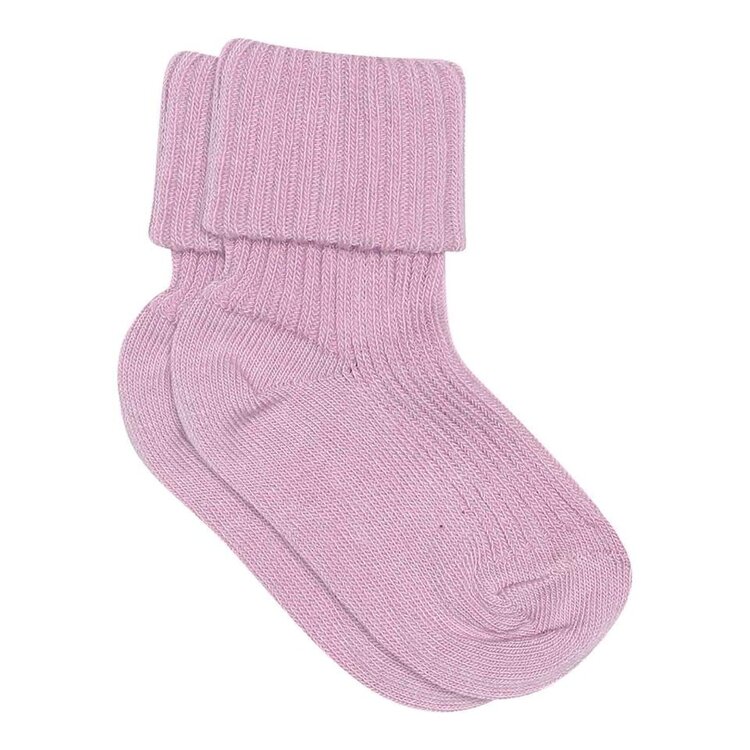 MP Denmark Cotton rib baby socks - 4191 - Lupine