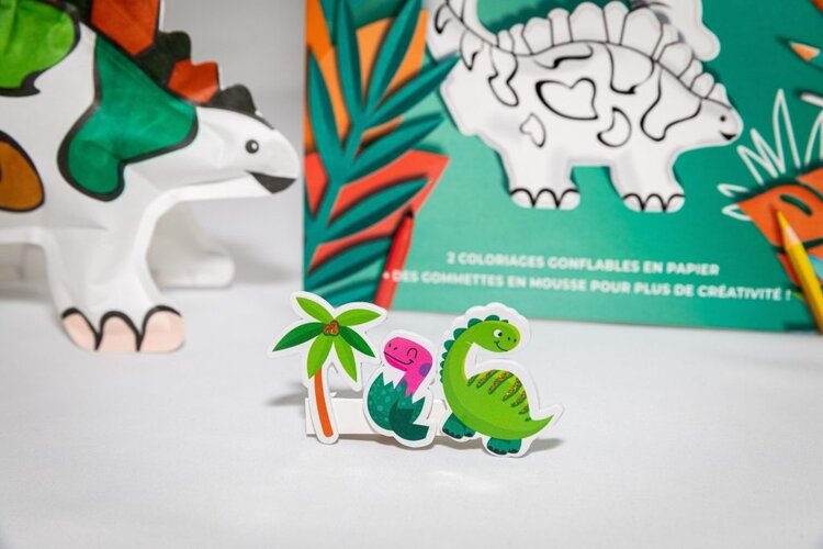Ara Créative Opblaasbare kleurplaat - Dinos