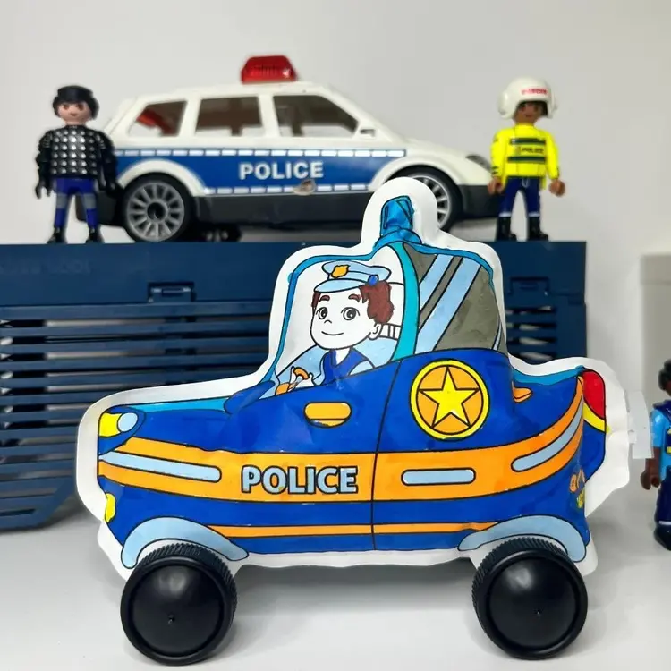 Ara Créative Opblaasbare kleurplaat - Brandweer/Politie