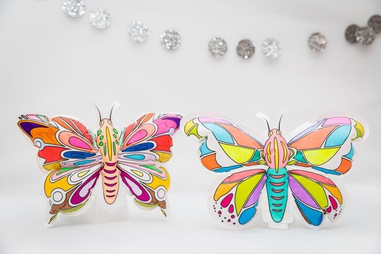 Ara Créative Opblaasbare kleurplaat - Vlinders