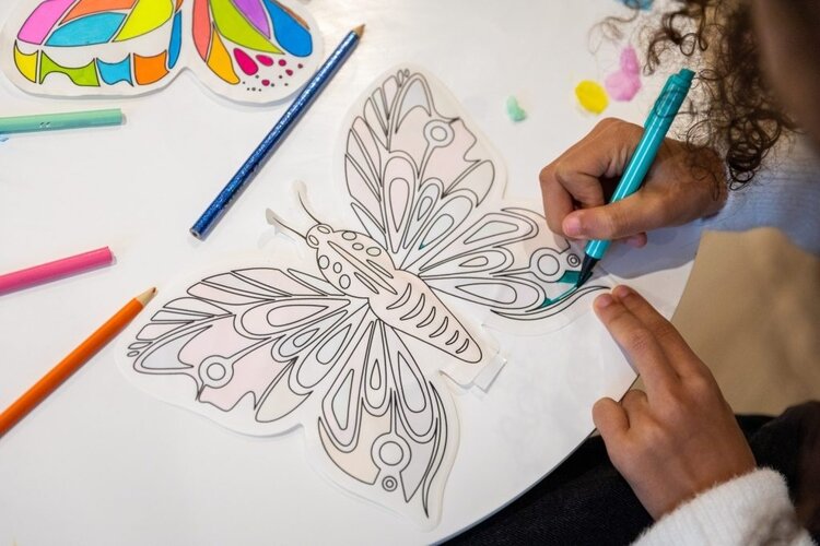 Ara Créative Opblaasbare kleurplaat - Vlinders