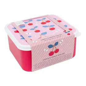 A Little Lovely Company Lunch & snack box set - Kersen