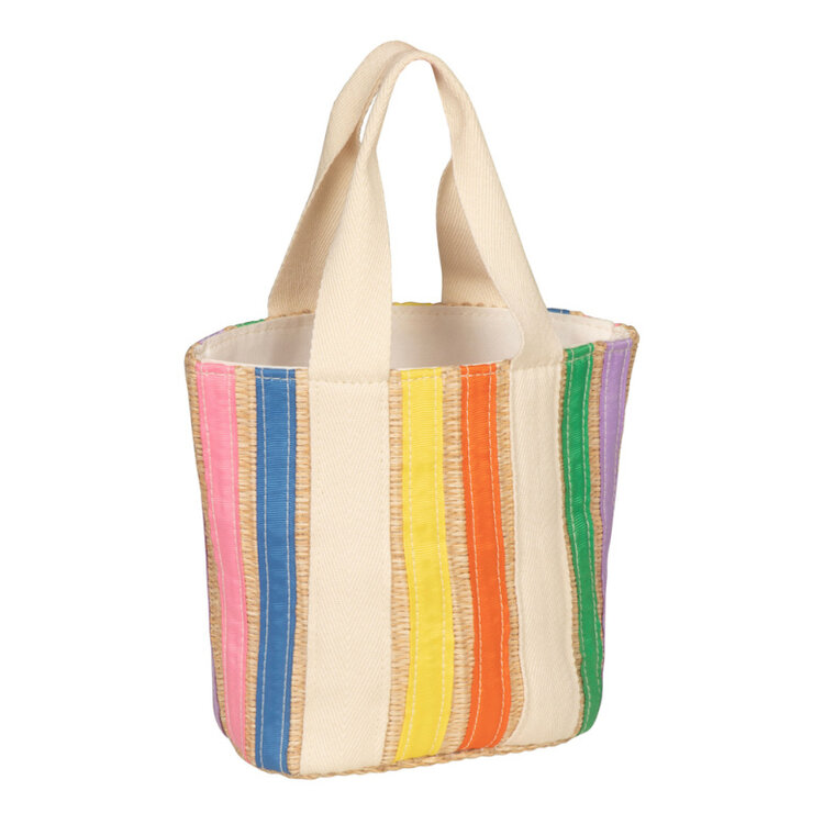 MIMI&LULA Rainbow Ribbon Basket Bag