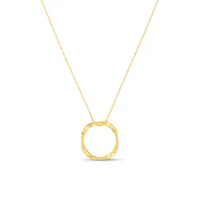 Orelia Organic Open Circle Mid Length - Pale Gold