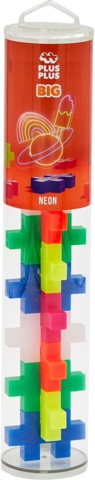Plus - Plus Tube BIG 15 stuks - Neon