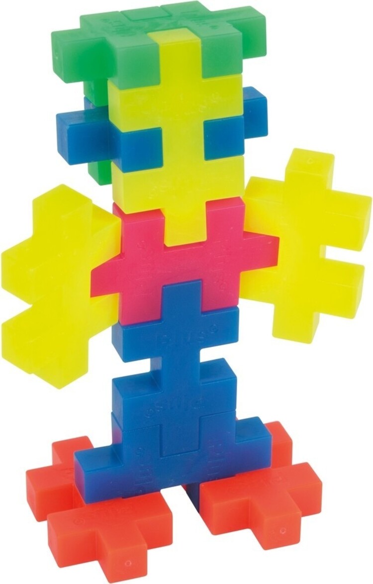 Plus - Plus Tube BIG 15 stuks - Neon