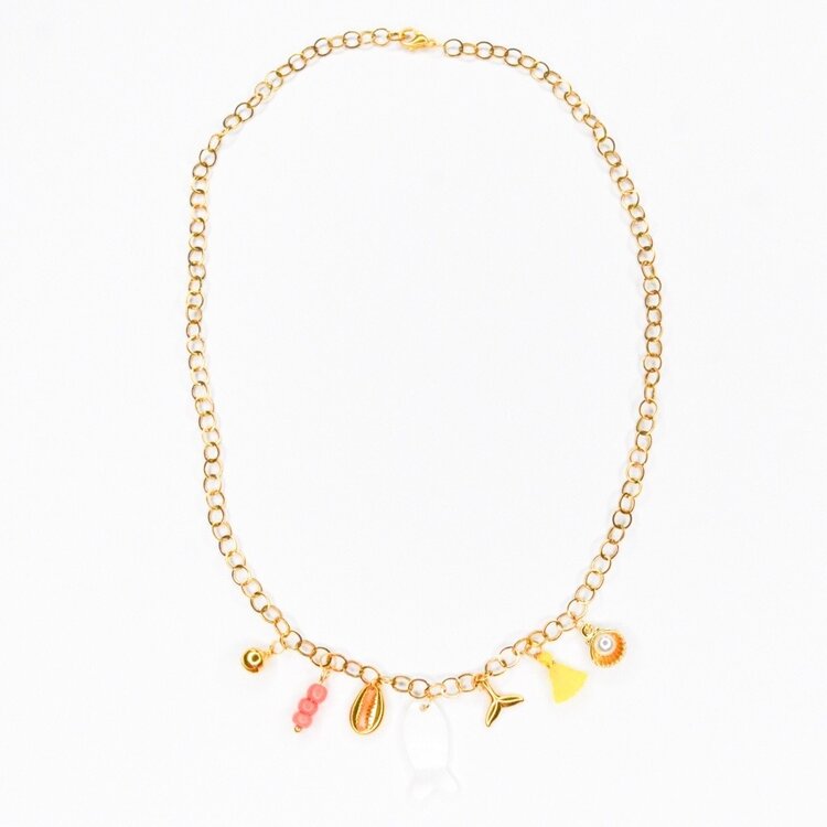 Feestbeest Bedelketting White fish