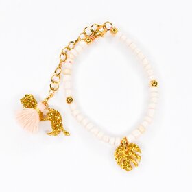 Feestbeest Arm- enkelbandje White