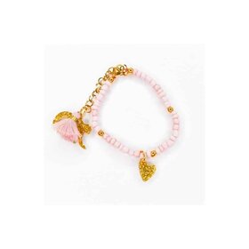 Feestbeest Arm- enkelbandje Pink