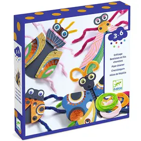 Djeco Rijgen - Beestjes en chenilledraad