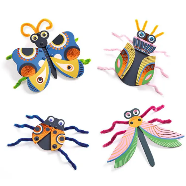 Djeco Rijgen - Beestjes en chenilledraad