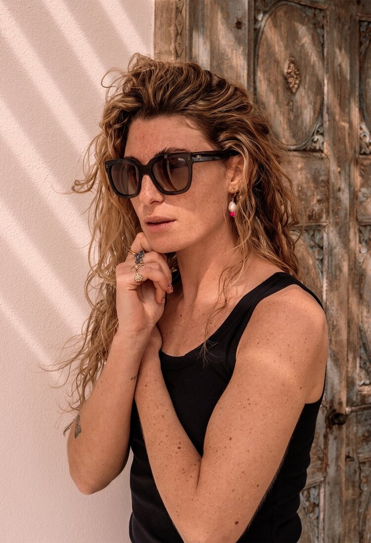 Ikki Ikki zonnebril 80-5 Black gradient brown