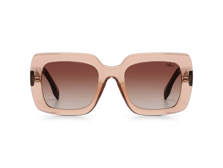 Ikki Ikki zonnebril 55-1 - Transparant Pink Gradient Brown