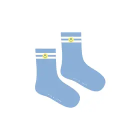 Elle and Rapha SMILEY sky blue - socks