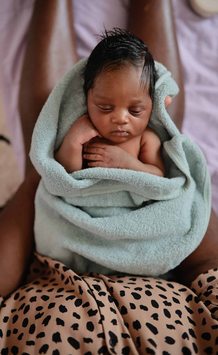 Mushie Hooded Towel - Sea Mist