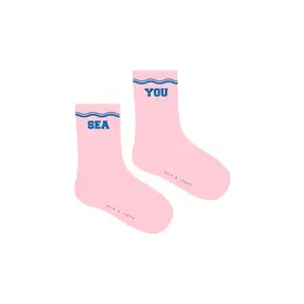 Elle and Rapha SEA YOU socks