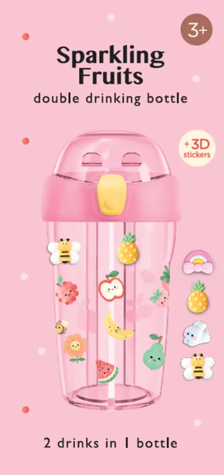 Petit Monkey Drinkfles Sparkling Fruits